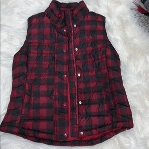 Buffalo check vest!